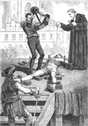 De moordenaar van de Joodse bloedgetuige